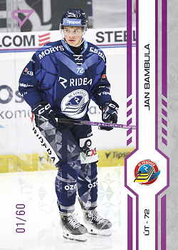 Jan Bambula Vitkovice Tipsport ELH 2024/25 SportZoo 2. serie Purple Iceberg /60 #319